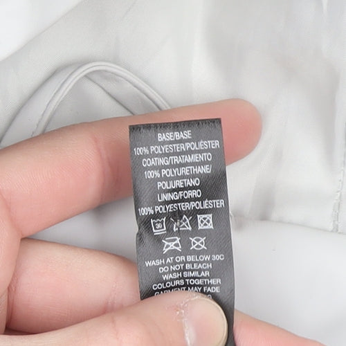Dunnes Stores Women’s White 2XL Hooded Waterproof Rain Coat Jacket