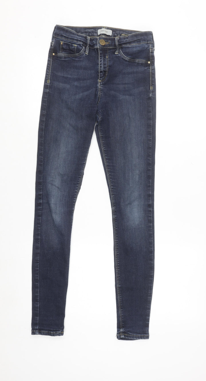 River Island Women's Blue Skinny Jeans Size 10 Stretch Denim