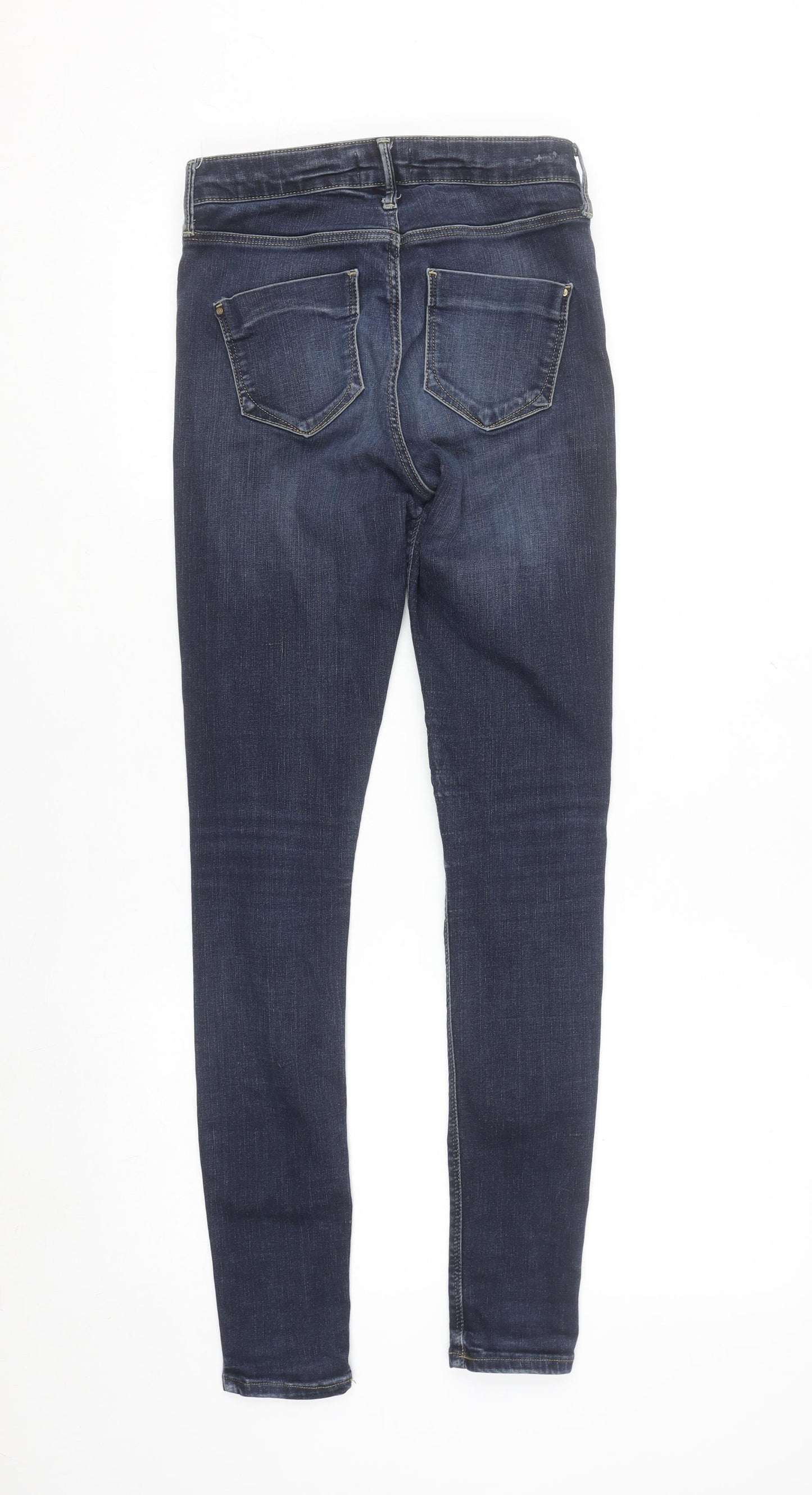 River Island Women's Blue Skinny Jeans Size 10 Stretch Denim