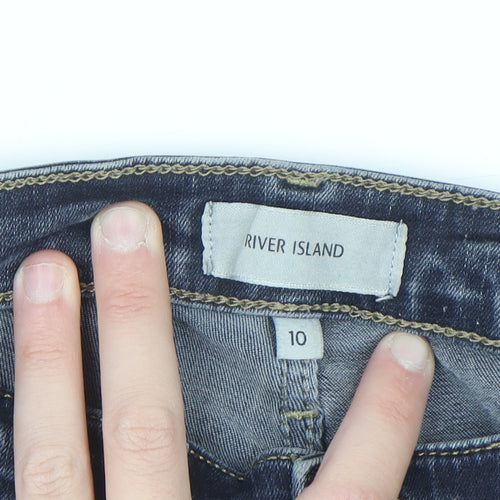 River Island Women's Blue Skinny Jeans Size 10 Stretch Denim