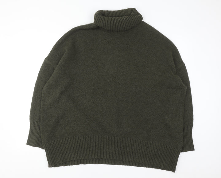 William Rast Women’s Green Roll Neck Pullover Jumper Size 20