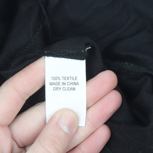 Bagatelle Collection Women's Black Cargo Trousers Size S Elastic Waist