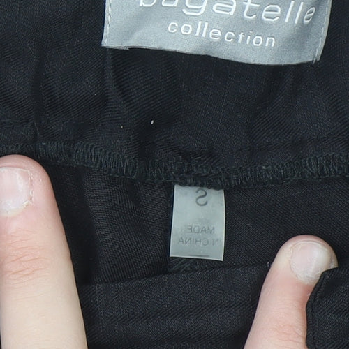 Bagatelle Collection Women's Black Cargo Trousers Size S Elastic Waist