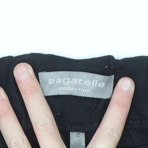 Bagatelle Collection Women's Black Cargo Trousers Size S Elastic Waist