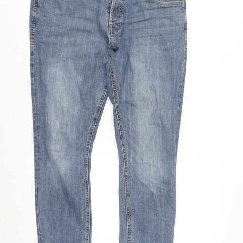 Jack & Jones Men's Blue Slim Straight Jeans 34W 30L