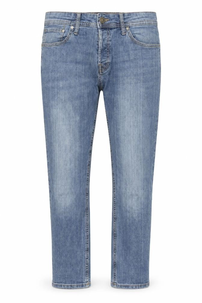 Front view of Jack & Jones Men's Blue Slim Straight Jeans 34W 30L