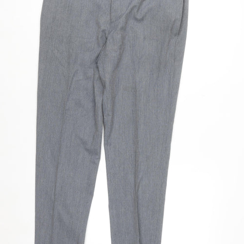 Burton Mens Grey Regular Fit Dress Trousers 34W Smart Work Pants