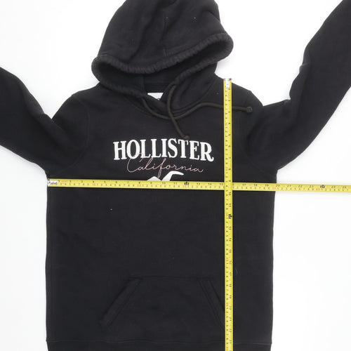 Hollister Women's Black Pullover Hoodie Medium Cotton Blend