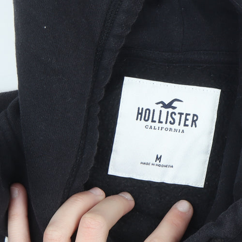 Hollister Women's Black Pullover Hoodie Medium Cotton Blend