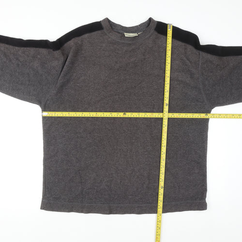 Prides Landing Men’s Brown Fleece Pullover Sweatshirt Size L
