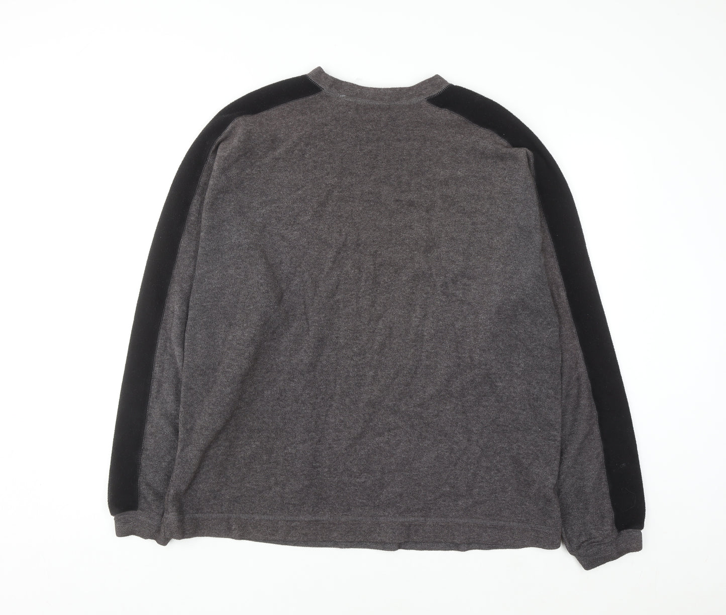 Prides Landing Men’s Brown Fleece Pullover Sweatshirt Size L