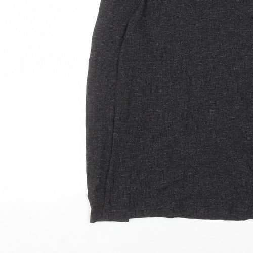 H&M Men’s Black Slim Fit Crew Neck Long Sleeve Jumper Size S