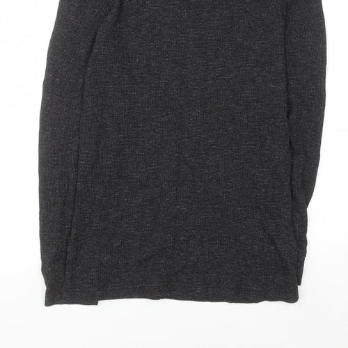 H&M Men’s Black Slim Fit Crew Neck Long Sleeve Jumper Size S