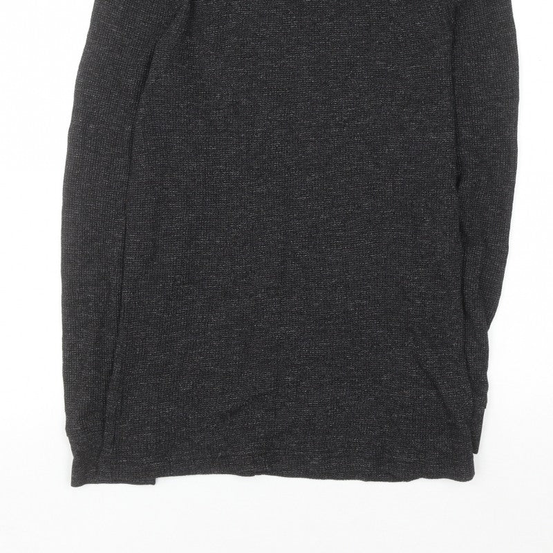 H&M Men’s Black Slim Fit Crew Neck Long Sleeve Jumper Size S