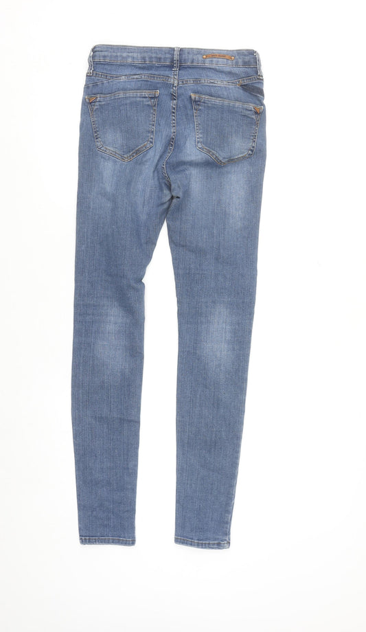 River Island Women’s Blue Skinny Mid Rise Jeans Size 10