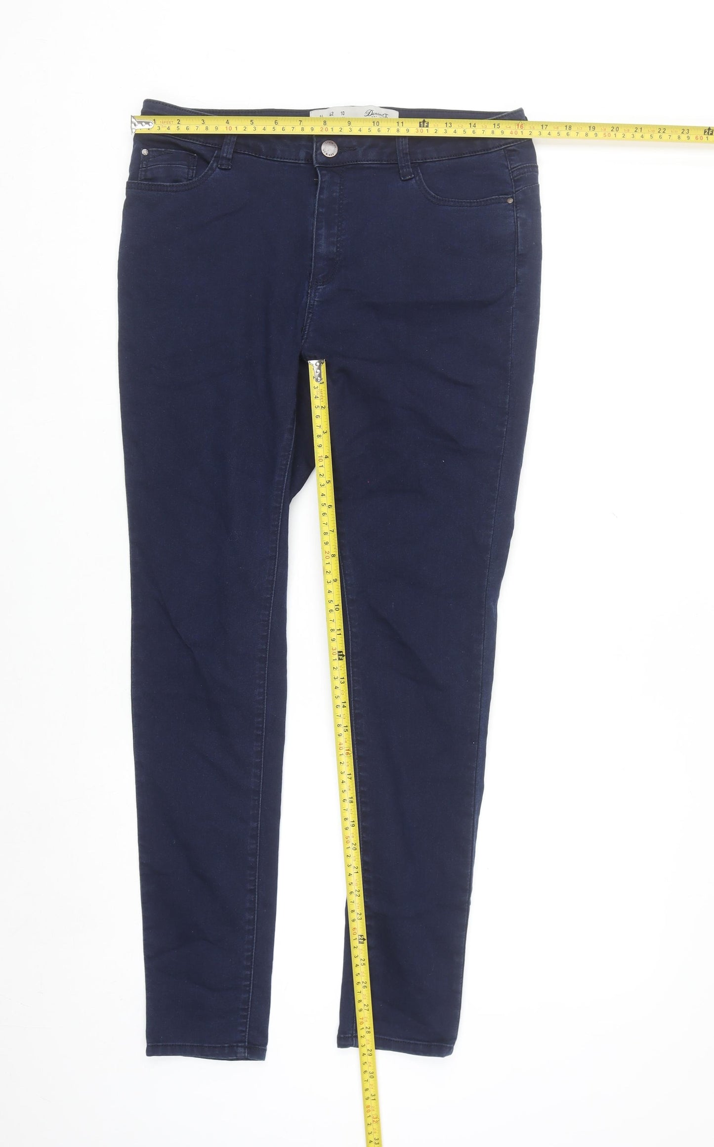 Damart Womens Blue Size 14 Skinny Stretch Denim Jeans
