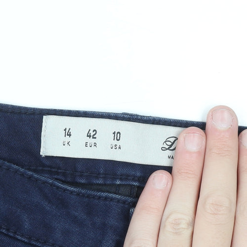 Damart Womens Blue Size 14 Skinny Stretch Denim Jeans