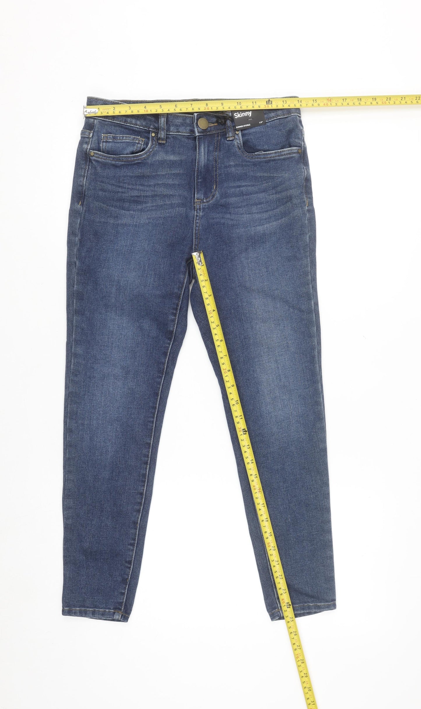 Dunnes Stores Women's Blue Skinny Jeans Size 10 Regular Fit