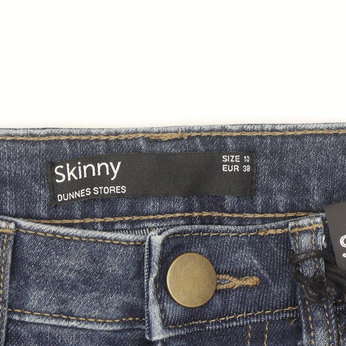 Dunnes Stores Women's Blue Skinny Jeans Size 10 Regular Fit