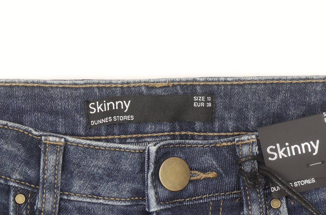 Dunnes Stores Women's Blue Skinny Jeans Size 10 Regular Fit