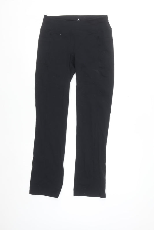 Skechers Women's Black Bootcut Activewear Trousers Size S
