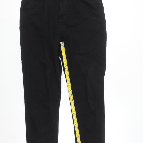 Primark Women Black Straight Leg Denim Jeans Size 10 Regular Fit