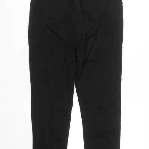 Primark Women Black Straight Leg Denim Jeans Size 10 Regular Fit