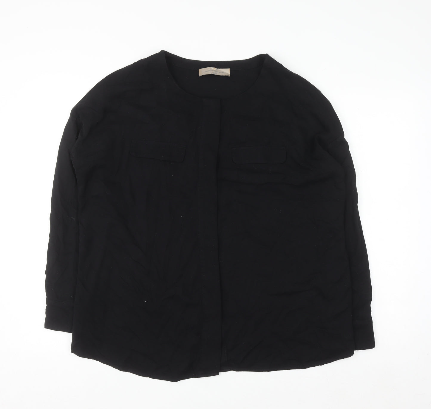 Paul Costelloe Living Studio Women’s Black Viscose Blouse Size 12