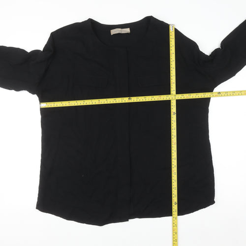 Paul Costelloe Living Studio Women’s Black Viscose Blouse Size 12