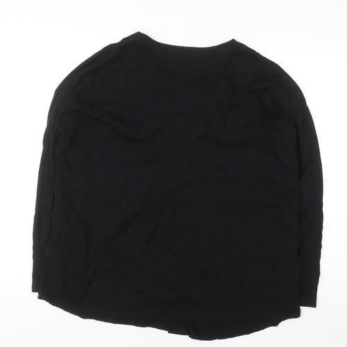 Paul Costelloe Living Studio Women’s Black Viscose Blouse Size 12