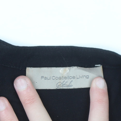Paul Costelloe Living Studio Women’s Black Viscose Blouse Size 12