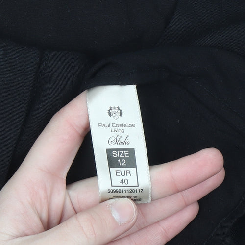 Paul Costelloe Living Studio Women’s Black Viscose Blouse Size 12