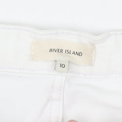 River Island Women's White Size 10 Skinny Jeans
