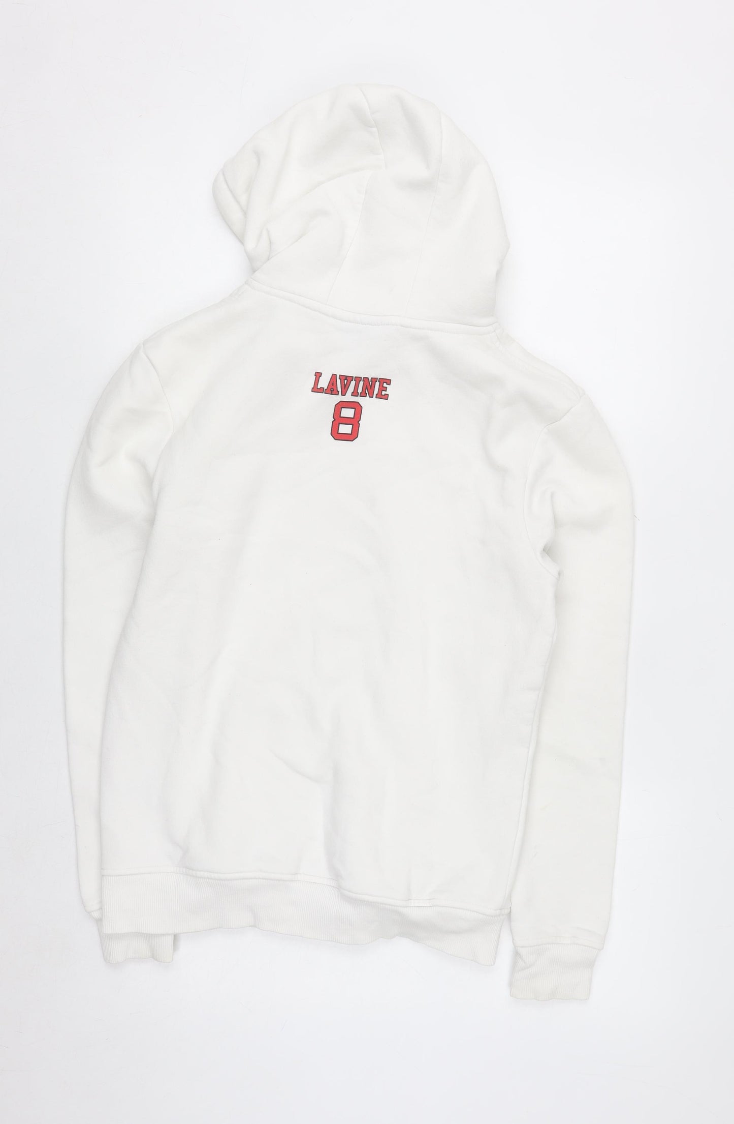 NBA Chicago Bulls Women's White Small Pullover Hoodie