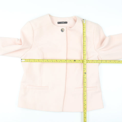 Dunnes Women Pink Size 12 Lined Short Blazer Jacket