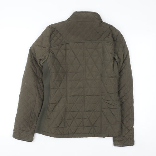 Dunnes Women Green Quilted Mid-Length Jacket Size 12