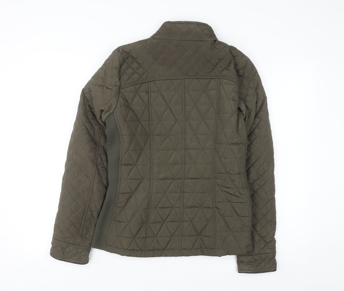 Dunnes Women Green Quilted Mid-Length Jacket Size 12