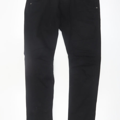 883 Police Men's Black Regular Fit Cassady Trousers W30