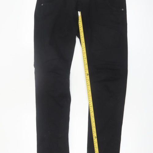 883 Police Men's Black Regular Fit Cassady Trousers W30