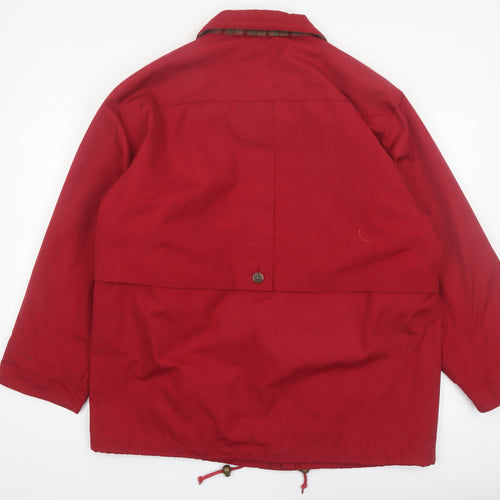 Eastex Women Red Size 18 Parka Jacket Lined Drawstring Classic Style
