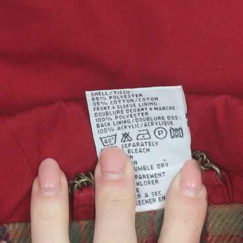 Eastex Women Red Size 18 Parka Jacket Lined Drawstring Classic Style