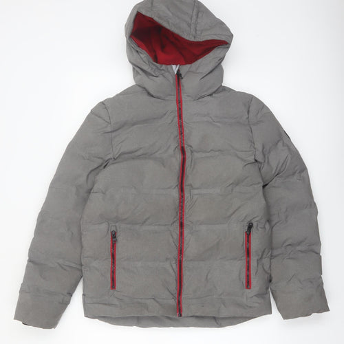 Next Boys Grey Hooded Puffer Jacket 12 Years Winter Coat