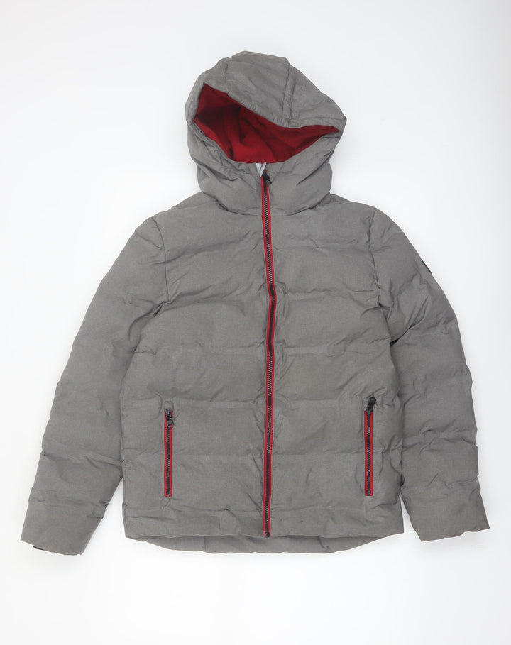 Next Boys Grey Hooded Puffer Jacket 12 Years Winter Coat