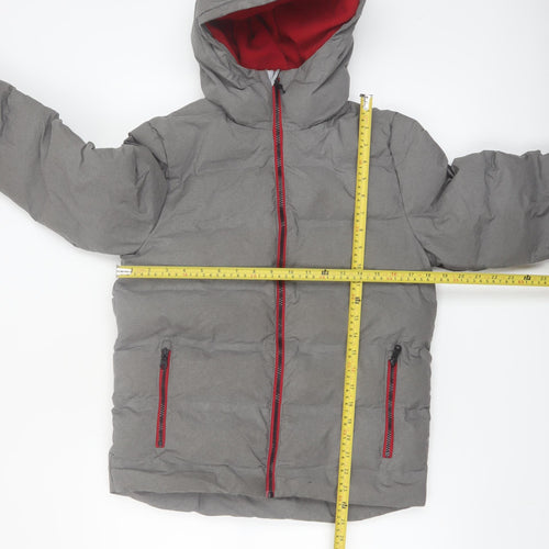Next Boys Grey Hooded Puffer Jacket 12 Years Winter Coat