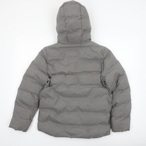 Next Boys Grey Hooded Puffer Jacket 12 Years Winter Coat