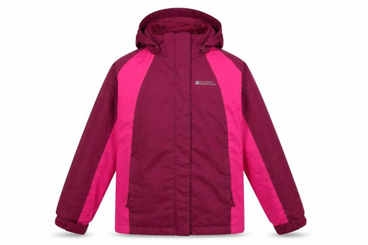 Mountain Warehouse Girls Pink Waterproof Hooded Rain Coat Jacket 11-12 Years