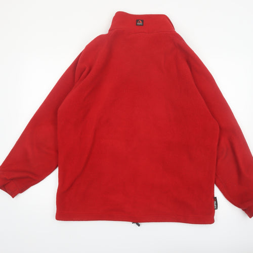 TOG 24 Mens Red Fleece Full Zip Outdoor Jacket Size M