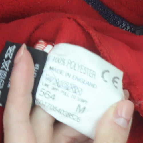 TOG 24 Mens Red Fleece Full Zip Outdoor Jacket Size M