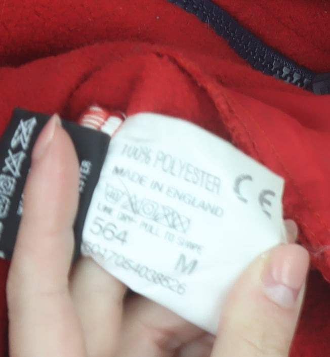 TOG 24 Mens Red Fleece Full Zip Outdoor Jacket Size M