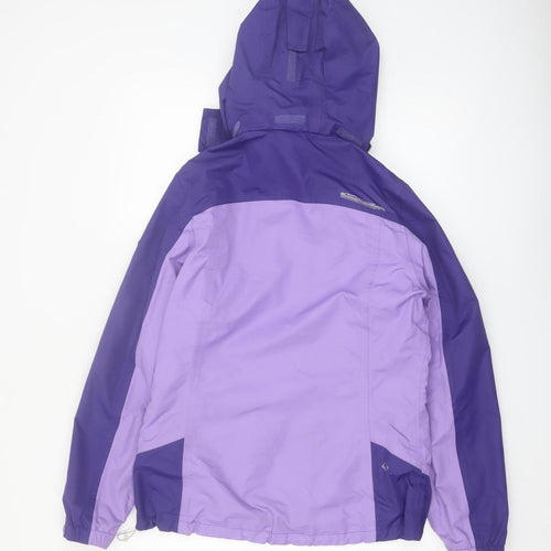 Regatta Women's Purple Waterproof Hooded Rain Jacket Size 10